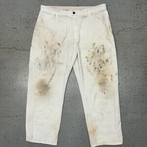 Y2K Dickies White painters carpenter pants